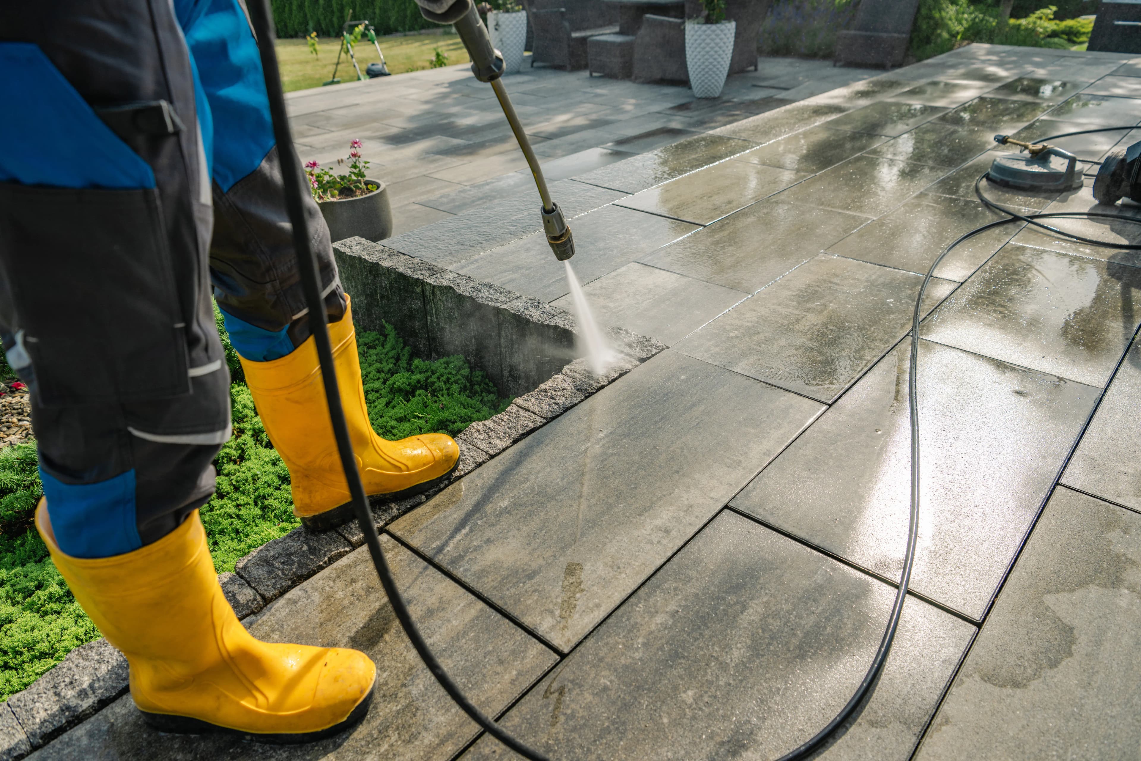 pressure-washing